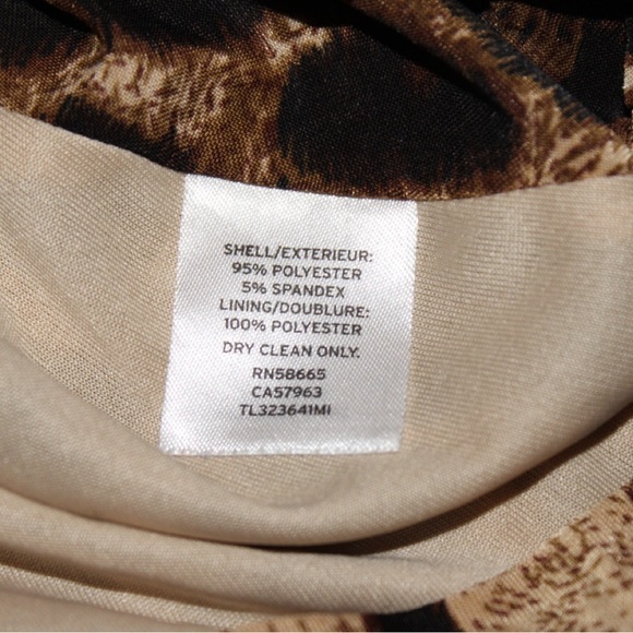 LEITH Leopard Print Gold Accents Top Going Out Nightlife - Picture 3 of 5